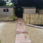 Natural Stone path - Evergreen Landscapes