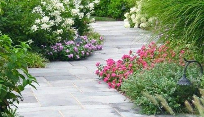 Paving With Flow Point Grout 5 - Evergreen Landscapes