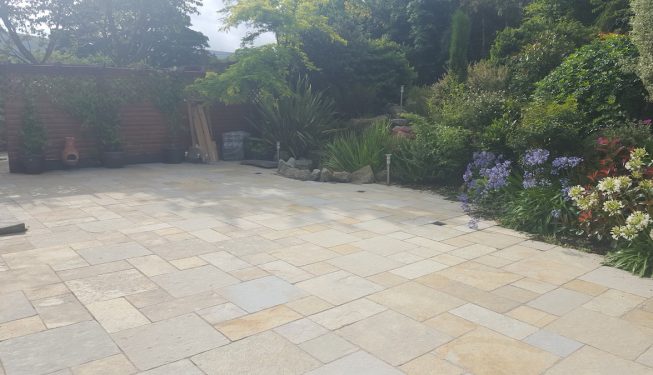 Paving With Flow Point Grout 7 - Evergreen Landscapes