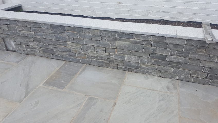 Stone work - outdoor room - Evergreen Landscapes